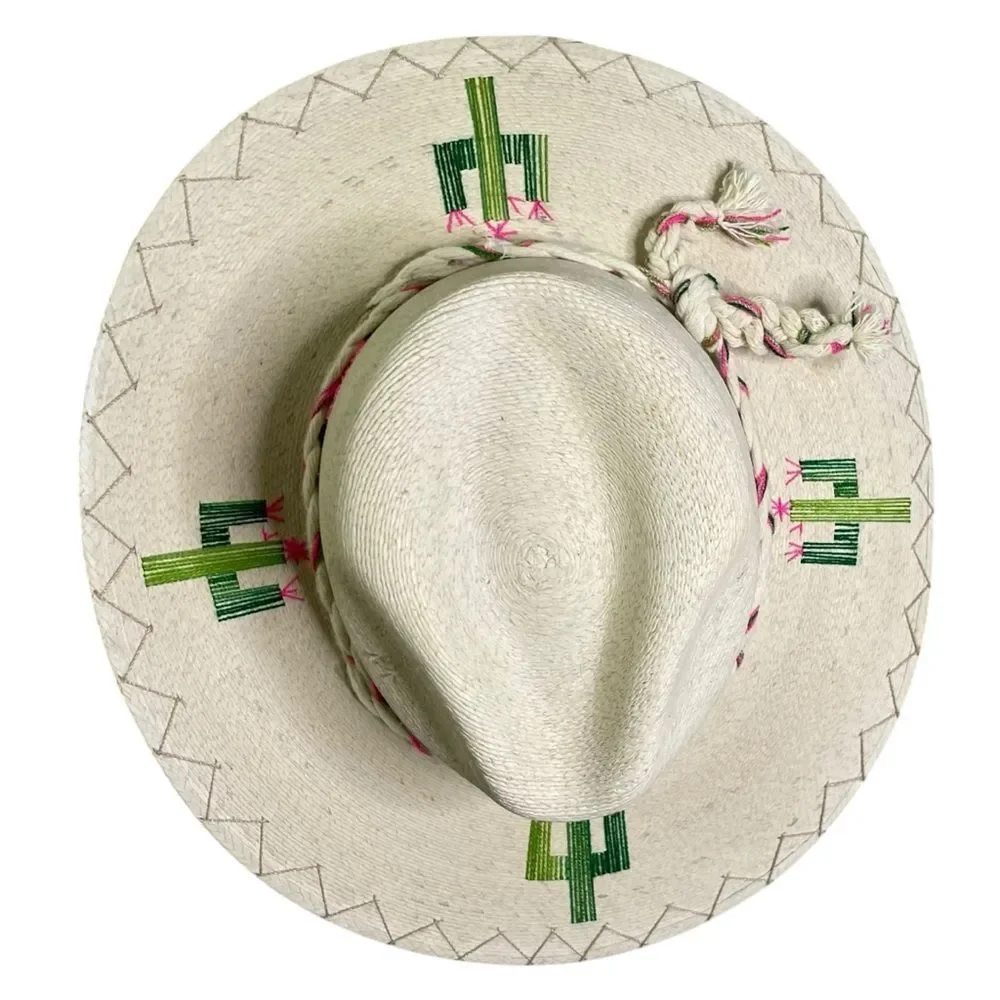 Corazon Playero Exclusive Cactus Embroidered Sun Hat